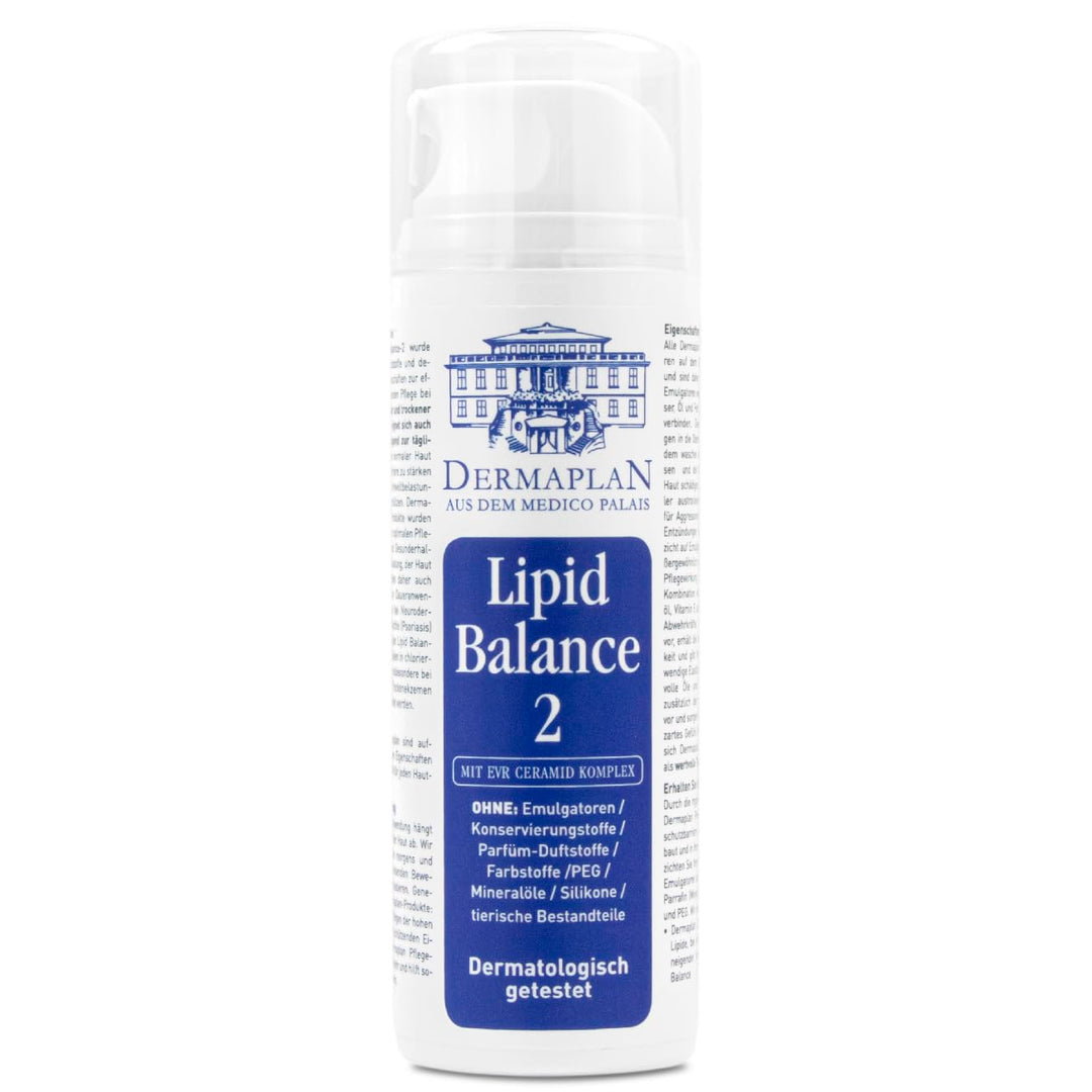 DERMAPLAN Lipid Balance 2 - Feuchtigkeitscreme für Normale, Sensitive bis Trockene Haut - Basispfleg