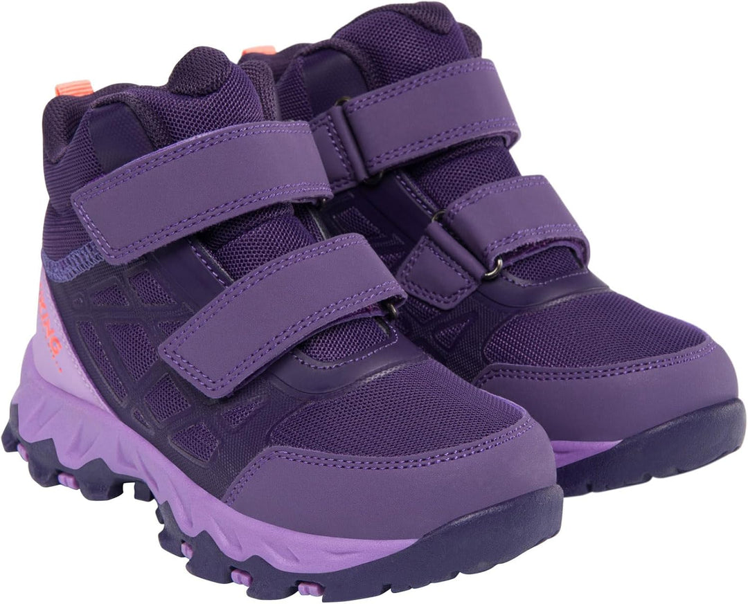 Viking Unisex Kinder Track Mid Wp 2v Walking Shoe 29 EU Aubergine Lilac, 29 EU Aubergine Lilac