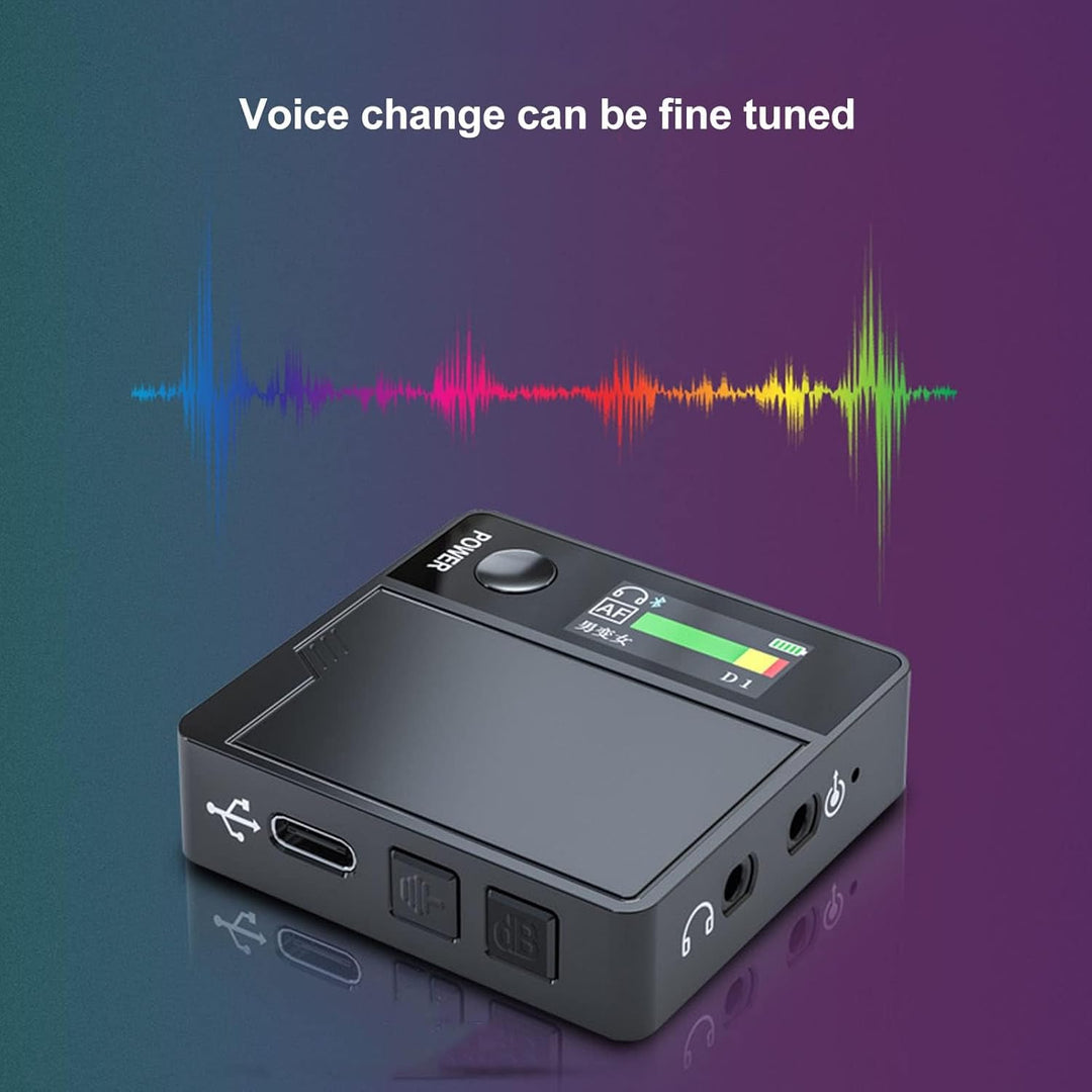 Handheld Voice Changer, Voice Disguiser mit Farbdisplay und 11 Voice Change Effects, Sound Changer f