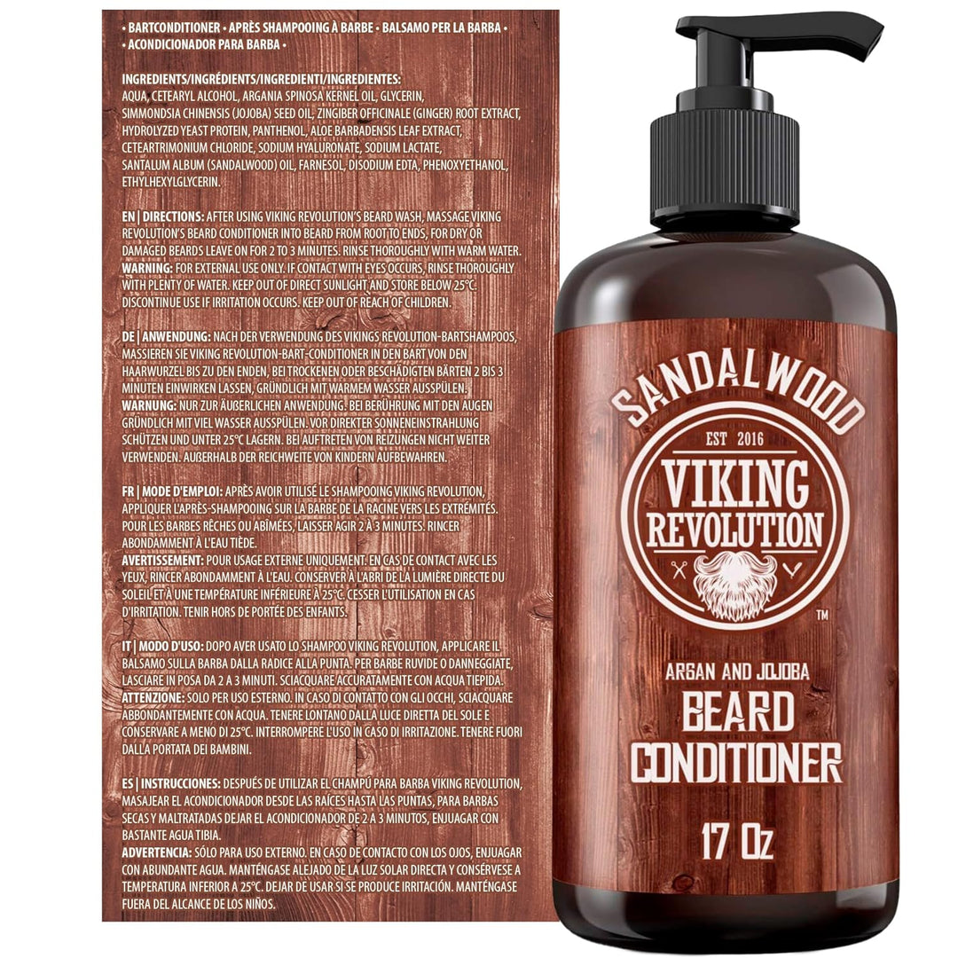 Viking Revolution - Bart Conditioner - Bart conditioner Für Männer Mit Arganöl & Jojobaöl - Weichmac