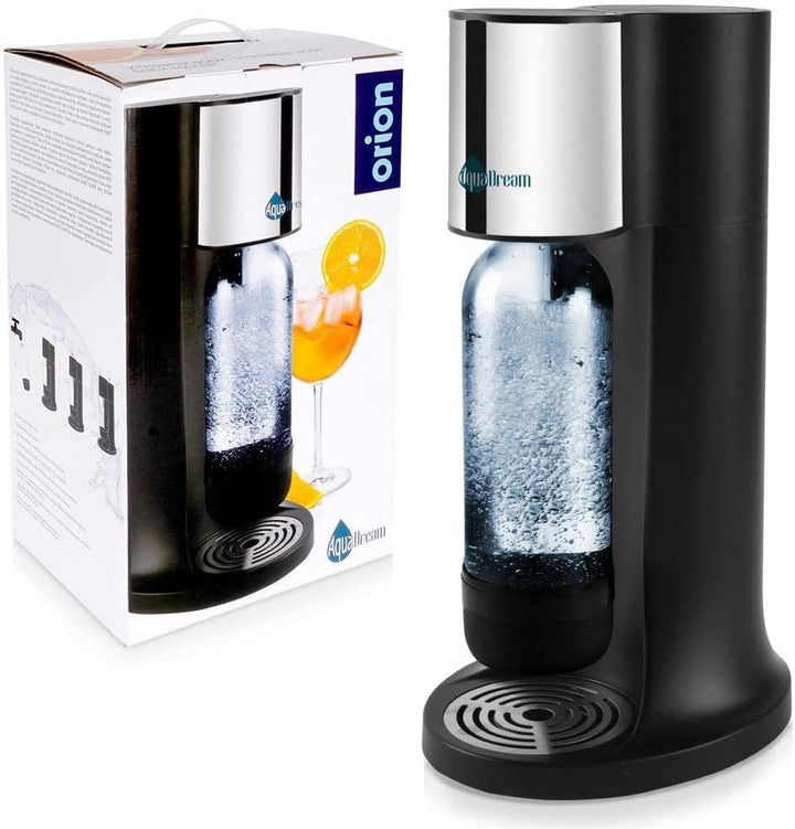 Wassersprudler Sprudler zum Aufsprudeln von Wasser Kohlensäure für Wasser Siphonflasche schwarz Aqua