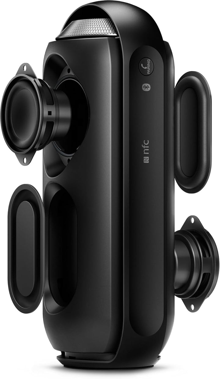 Philips BT6000R/12 tragbarer, kabelloser Lautsprecher (Bluetooth, Spritzwassergeschützt, 12 Watt) ro