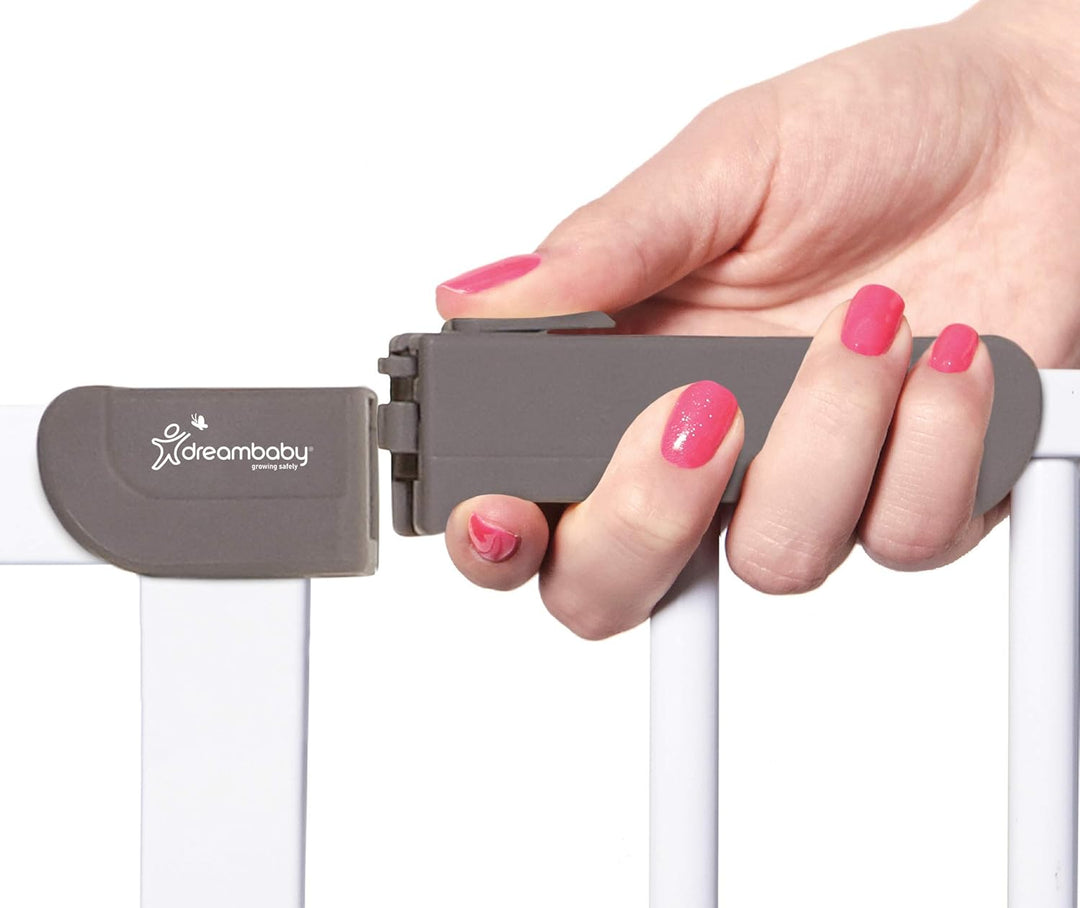 Dreambaby® Ava Slimline - Extra-Schmale Tür- & Treppengitter 61-68cm - Druckinstallation. Geeignet f