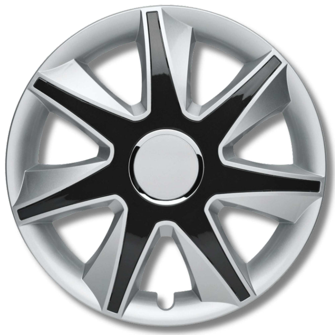 Albrecht automotive 49475 Radzierblende RUN IV 15 Zoll, 1 Satz, Silber/schwarz silber/schwarz 15 Zol