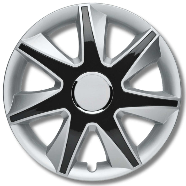 Albrecht automotive 49475 Radzierblende RUN IV 15 Zoll, 1 Satz, Silber/schwarz silber/schwarz 15 Zol