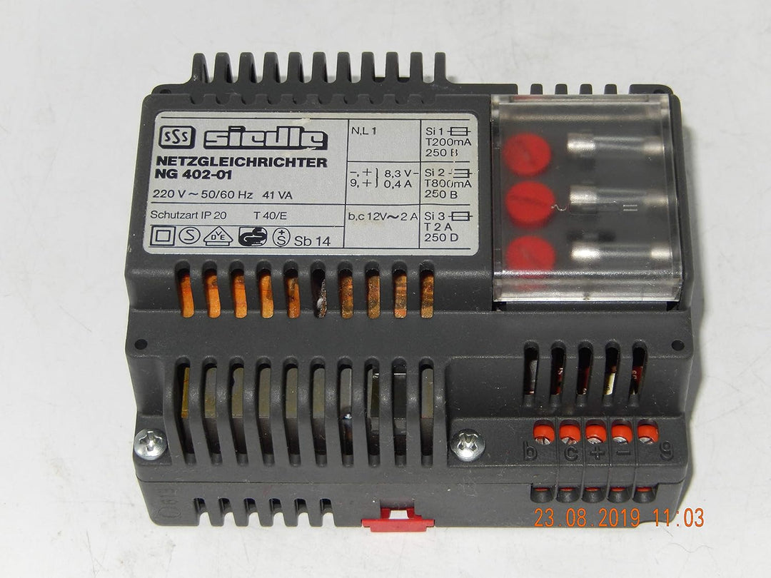 Siedle NG 402-01 Netzgleichrichter für Sprechanlage Netzgerät Netztrafo geb.