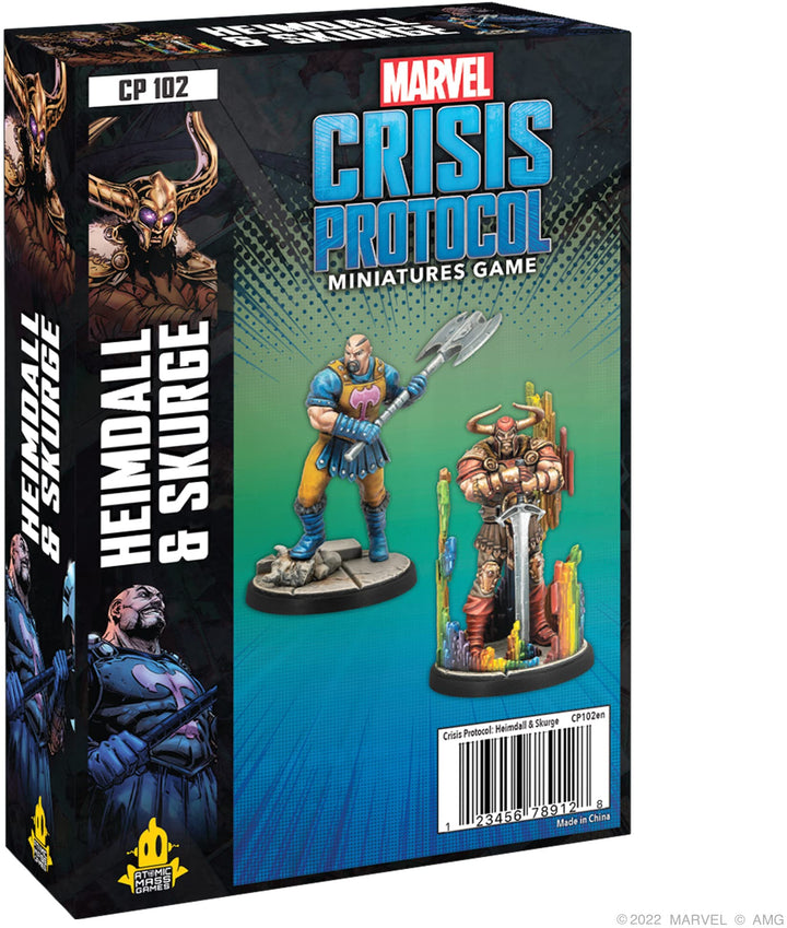 Atomic Mass Games Marvel Crisis Protocol - Heimdall & Skurge (Englisch), ATOCP102EN Klassisch, Klass