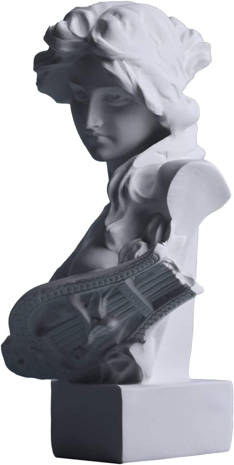 LCCCK 15.2 cm H Weiss Aphrodite Statue Skulptur, Harz Griechische Mythologie Büste Statue, für Koket