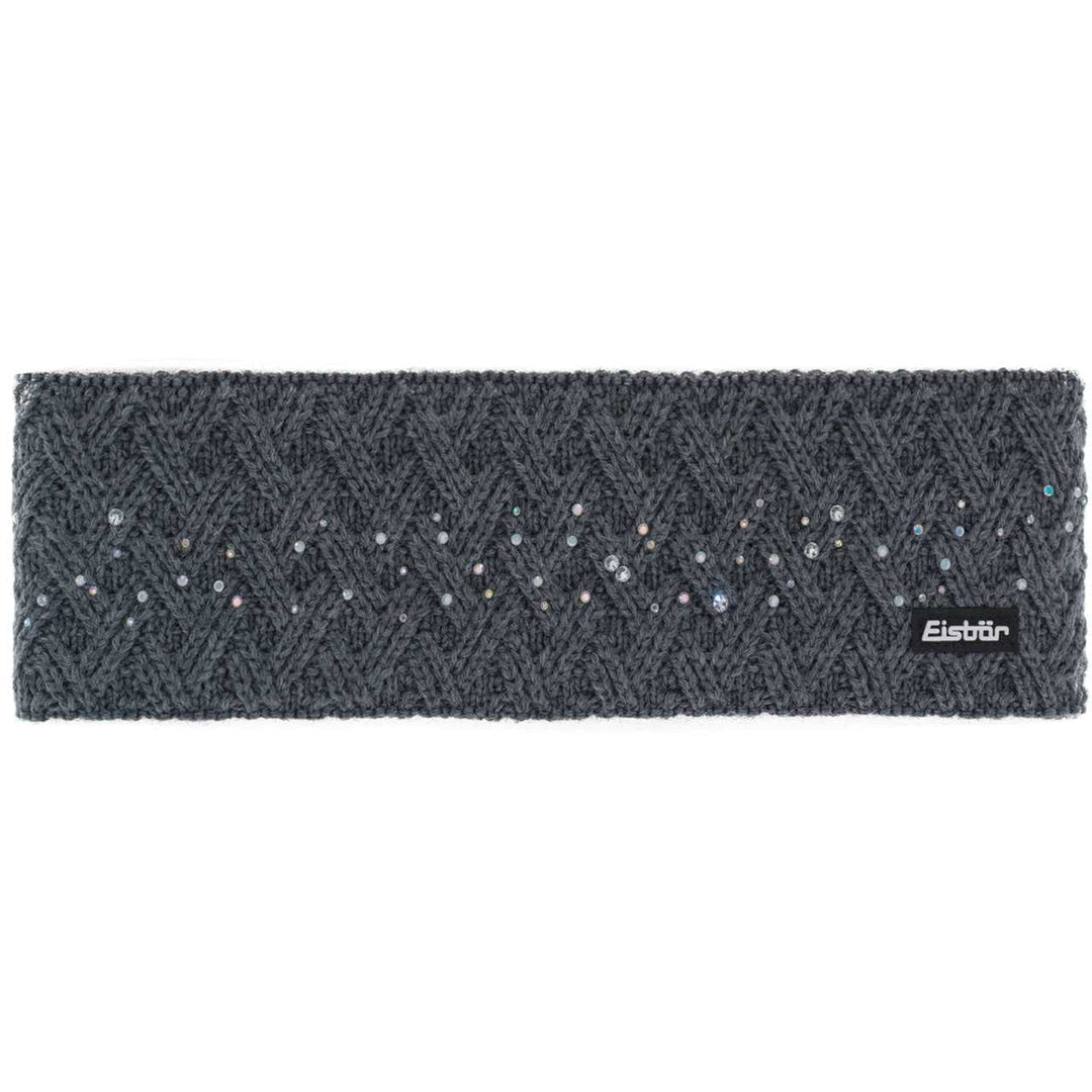 Eisbär Damen Stirnband Lore Crystal One Size Anthrazit, One Size Anthrazit