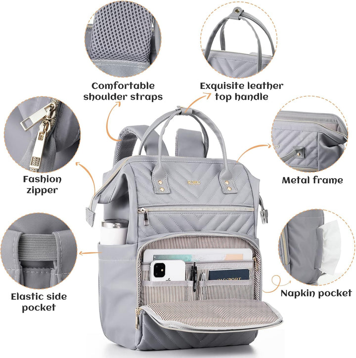 Rucksack Damen Laptoptasche Frauen 15,6 Zoll,Schulrucksack Rucksack Schule Mädchen Teenager,Rucksack