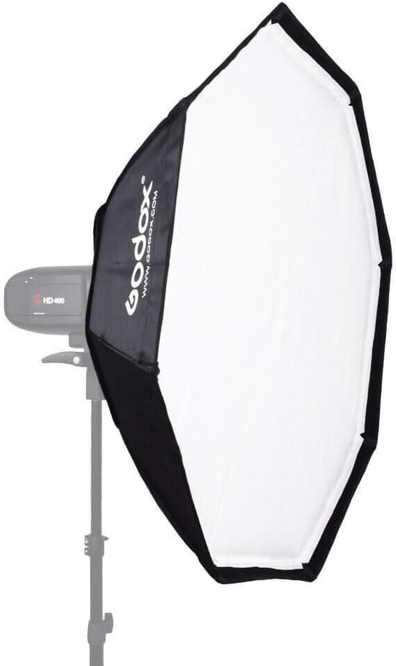 Godox Octa – Soft Box (Grau, Aluminum Ring Adapter, 120 cm)