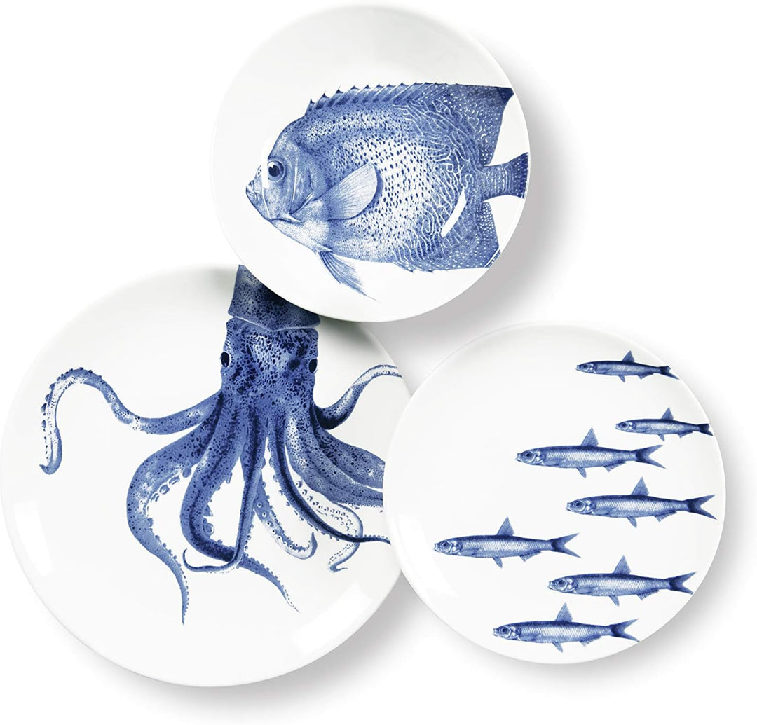 Excelsa 63033 Flore et Faune Platzset, Keramik Ozean, Ozean