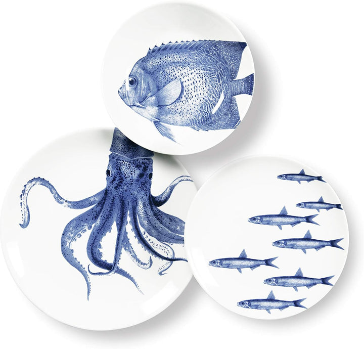 Excelsa 63033 Flore et Faune Platzset, Keramik Ozean, Ozean