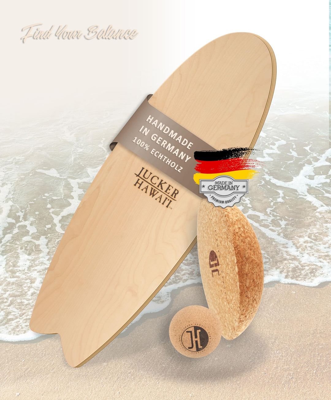 JUCKER HAWAII Balance Boards – Originale Balanceboards seit 2007 – Made in Germany aus 11 Schichten
