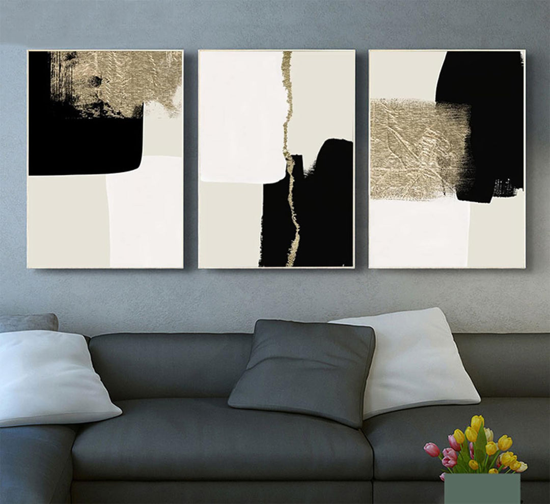 PYNVDD Leinwandposter, Moderne Minimalistische Abstrakte Wandkunst, Böhmisches Posterset Geometrisch