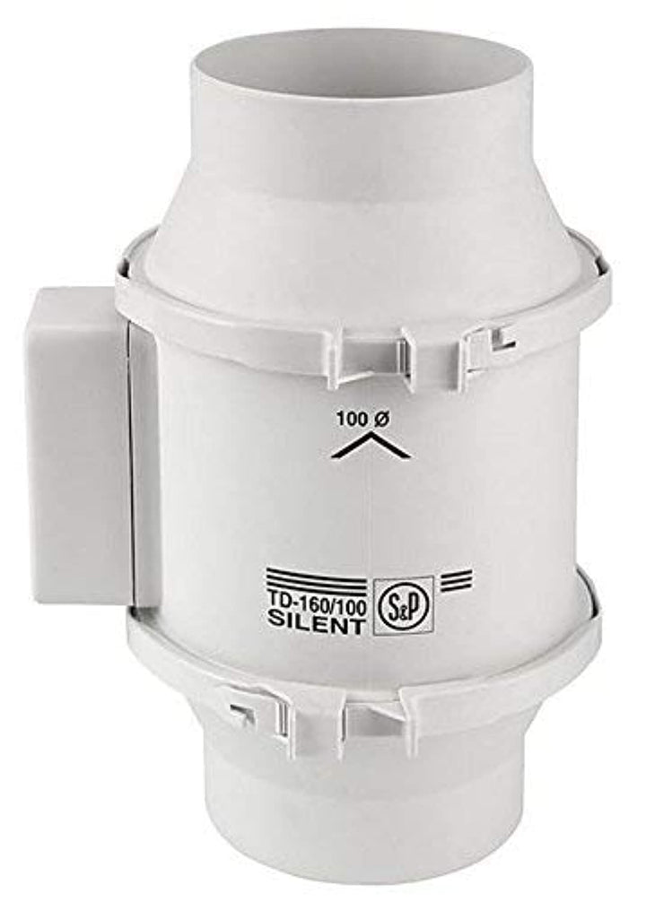 Soler&Palau TD 160 SILENT SERIE Rohrventilator 160m³/h , 100mm Anschluss / Rohrlüfter