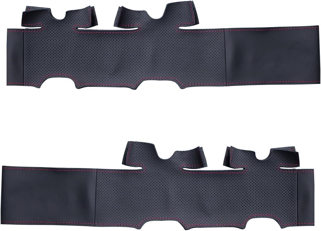 MEWANT Lenkradbezug für W639 Viano Vito Individuelle DIY Hand Nähen Schwarz Kunstleder Mikrofaser Le