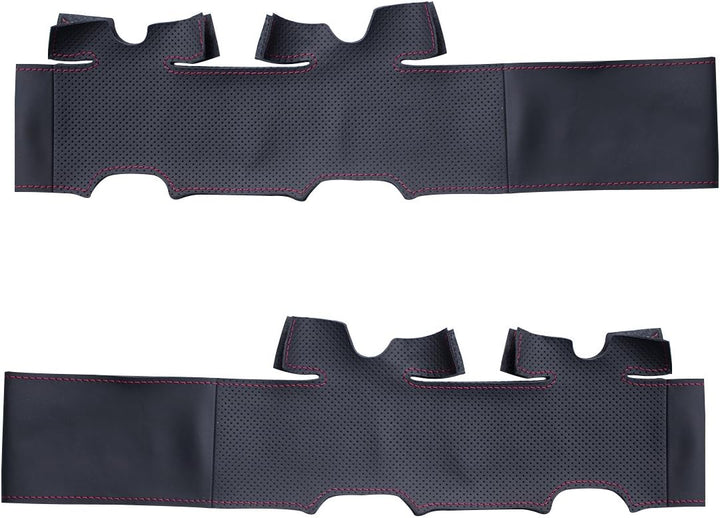 MEWANT Lenkradbezug für W639 Viano Vito Individuelle DIY Hand Nähen Schwarz Kunstleder Mikrofaser Le