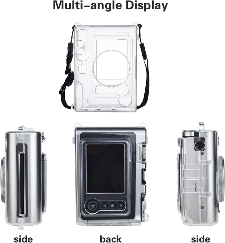 Rieibi Zubehör für Fujifilm Instax Mini Evo Sofortbildkamera, Geschenkpaket inklusive transparenter