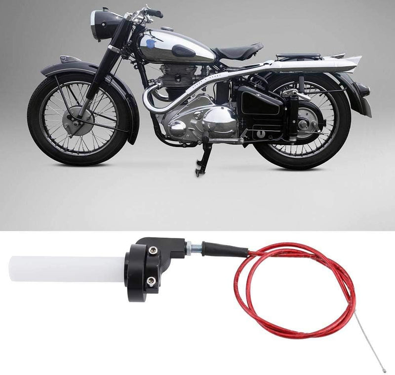 Motorrad Gasgriff Lenker, Fydun Quick Turn Twist Gasgriff mit Kabel für 4-Takt-Motorräder mit 70cc,