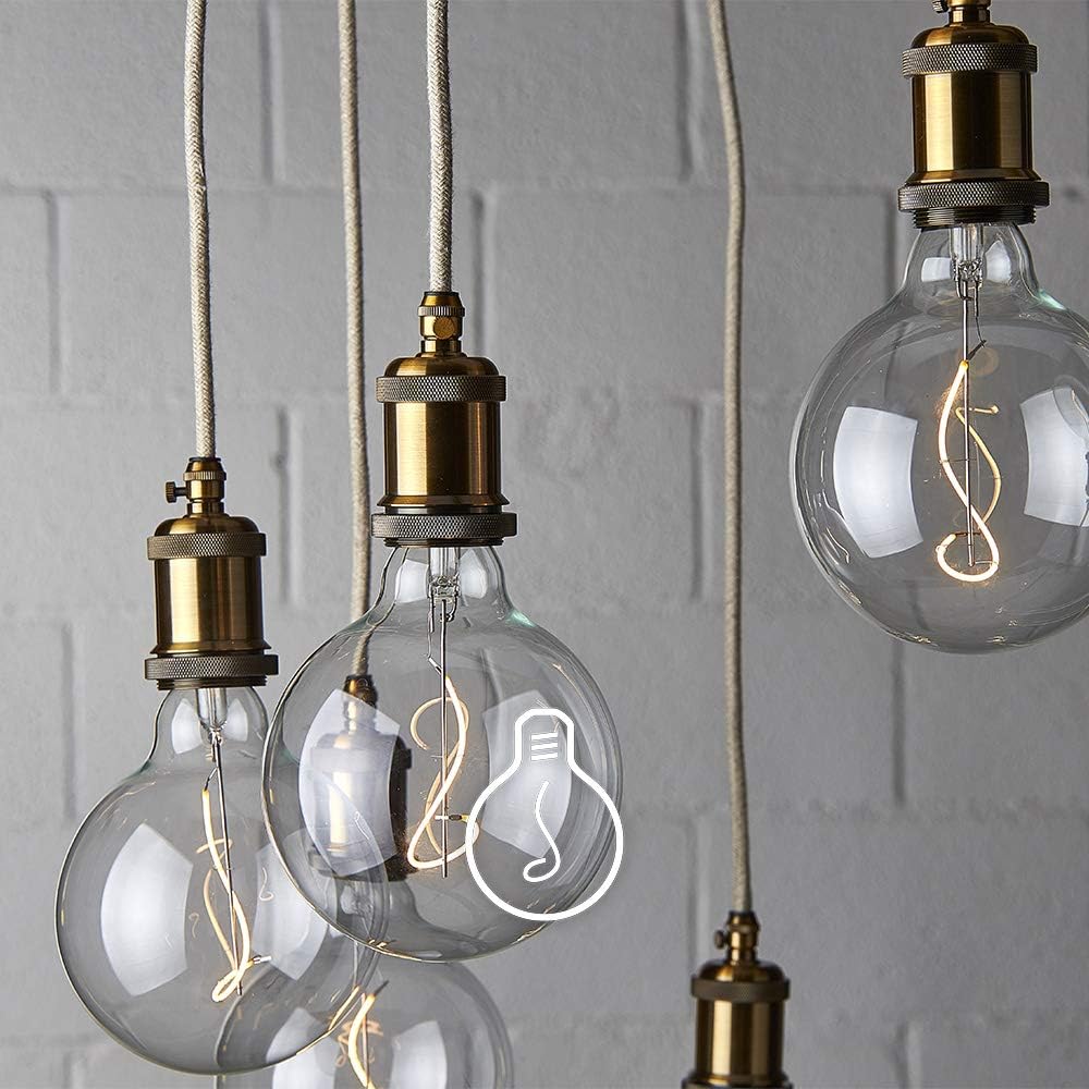 Amarcords - Textilkabel für Lampen JUTE, rund, Jute, 20 Meter, mit Erdung 3x0,75 - Stoffkabel mit fa