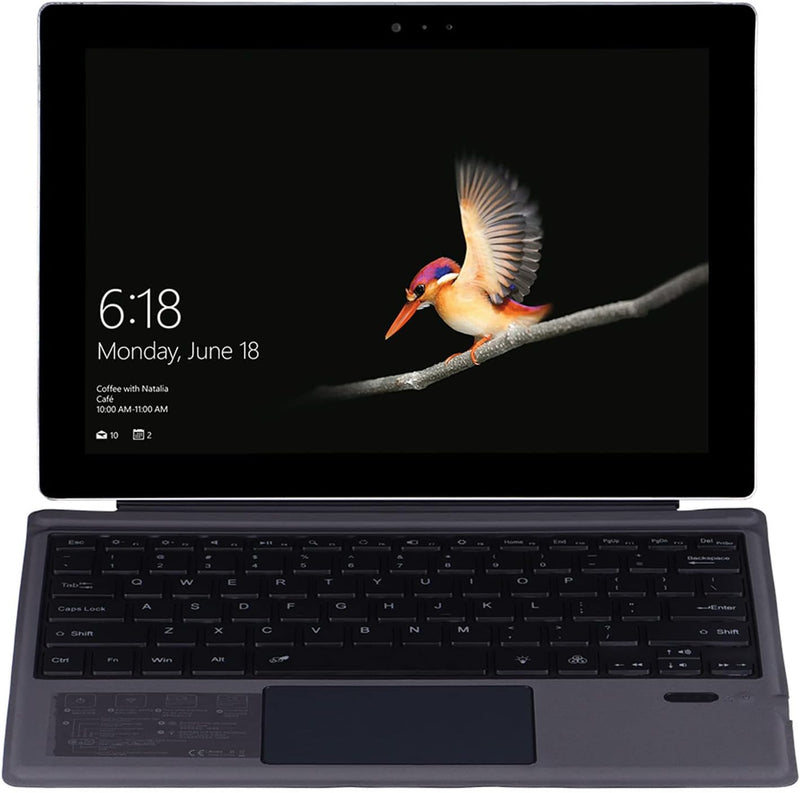 ASHATA Drahtlose Tastatur für Microsoft Surface Pro 7 Plus, für Surface Pro 7 6 5 4 3, Wiederaufladb