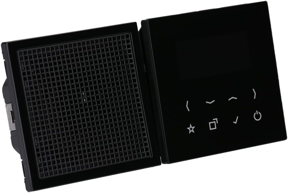 Jung DABLS1SW Smart Radio DAB plus Set Mono mit Lautsprecher Serie LS Schwarz
