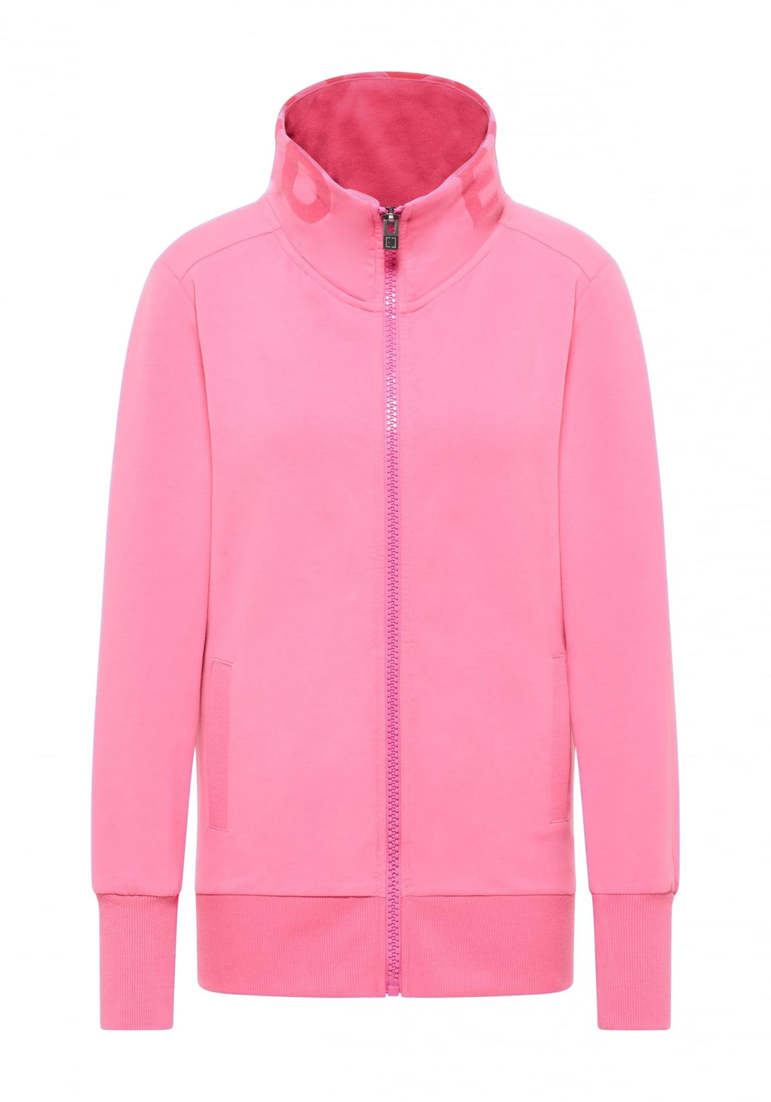 Elbsand Alvis Damen Sweatjacke mit hohem Kragen, Zip-Jacke, Reissverschluss, Regular Fit S Soda Pink