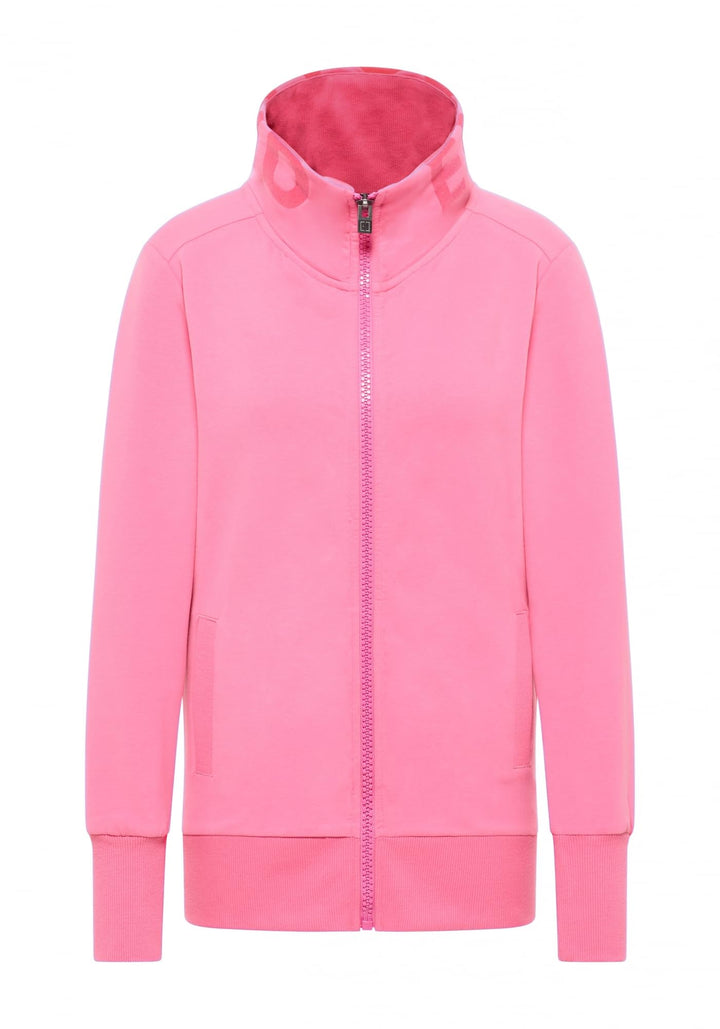 Elbsand Alvis Damen Sweatjacke mit hohem Kragen, Zip-Jacke, Reissverschluss, Regular Fit S Soda Pink