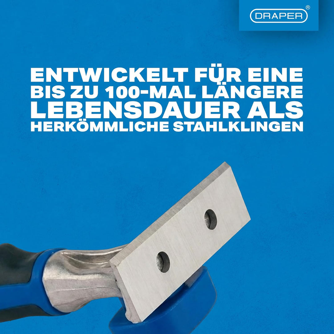 Draper 17156 Zugschaber, Wolframkarbid, Blau