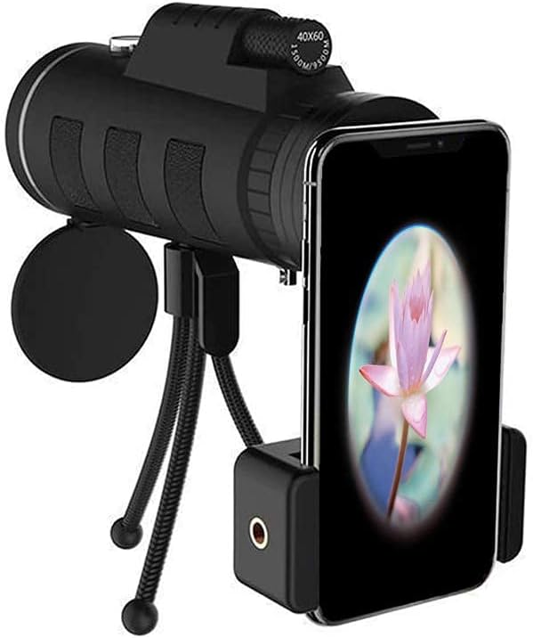 MikaMax - mm - Phone Telescope - Telefon Monokular - Stativ - Verstellbare Halterung - Abmessungen: