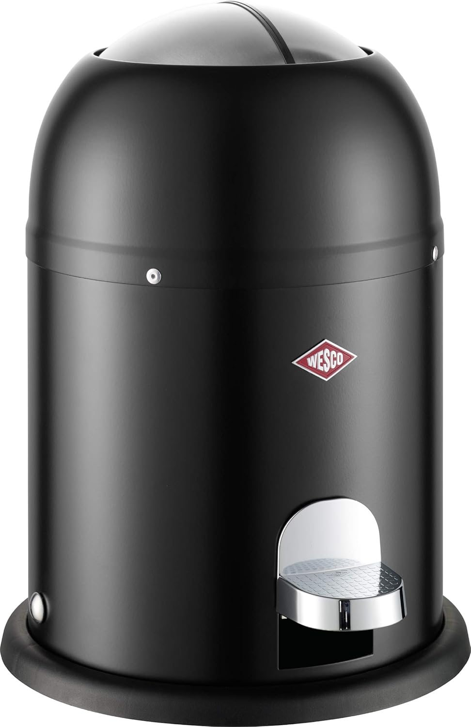 WESCO Mini Master Abfalleimer 6 L, Schwarz Matt, Schwarz Matt