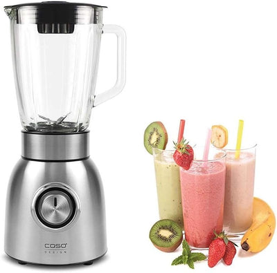 Caso B800 - Design Standmixer für leckere und frische Smoothies, Gehäuse aus langlebigem Edelstahl,