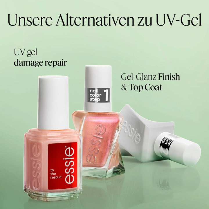 essie gel by essie langanhaltender Nagellack mit glänzendem Finish, Maniküre ohne UV-Licht, Gel Cout