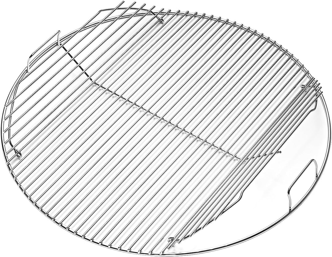 Grillrost rund Klappbarem 7436 für Weber, 54.6CM Holzkohle Grillrost rund mit Scharnier, Ersatzteil