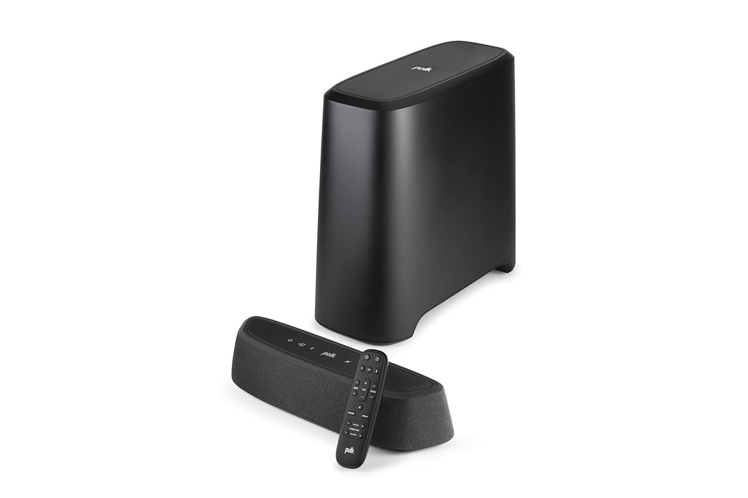 Polk Audio MagniFi Mini AX ultrakomakte TV-Soundbar mit Wireless Subwoofer, Dolby Atmos und DTS:X, H