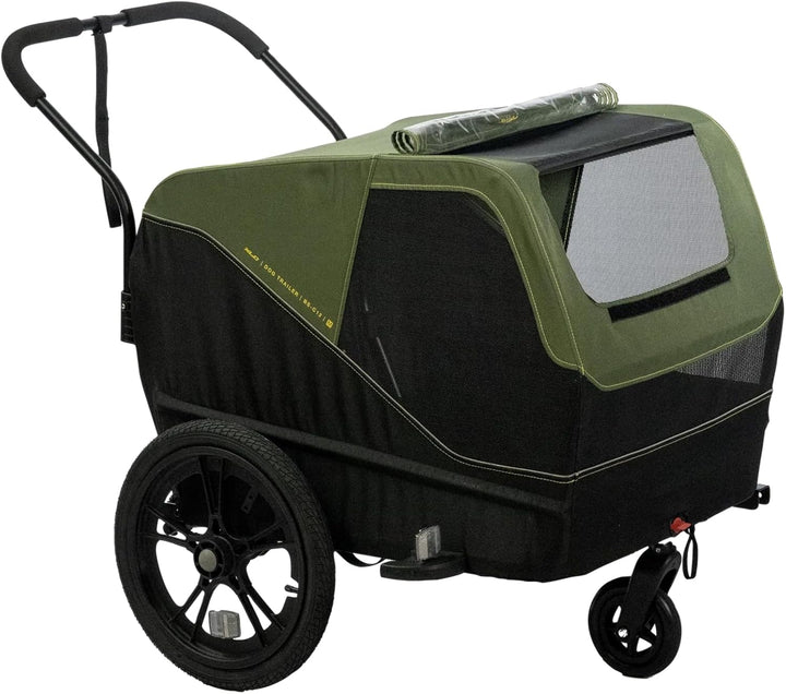 XLC Hundeanhänger Dog Medium BS-C12 16" Moosgrün 25kg, 3092004010
