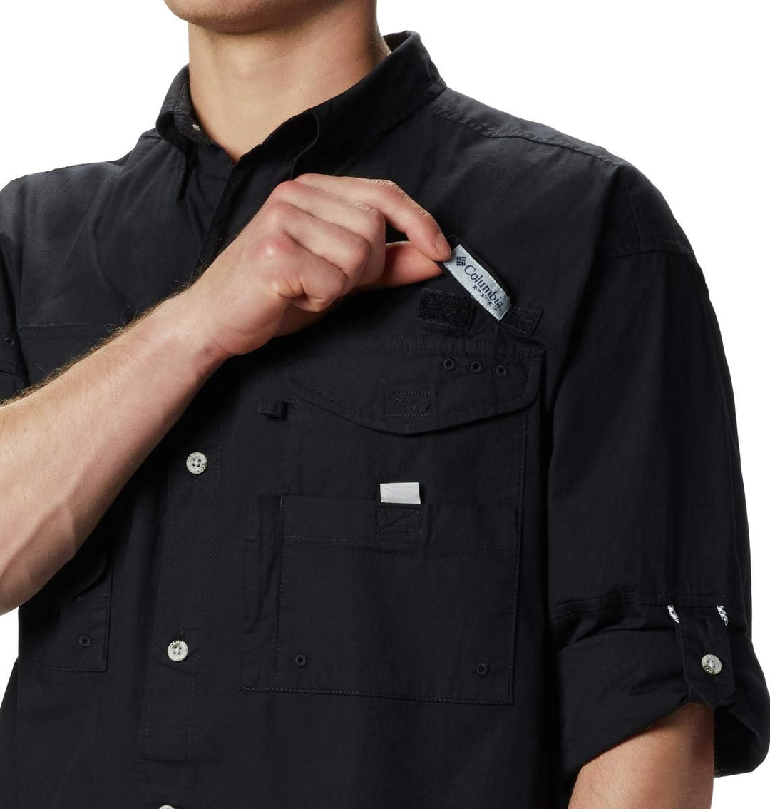 Columbia Herren PFG Bonehead Langarmshirt, Baumwolle, Entspannte Passform Sport-Shirts 3X Schwarz, 3