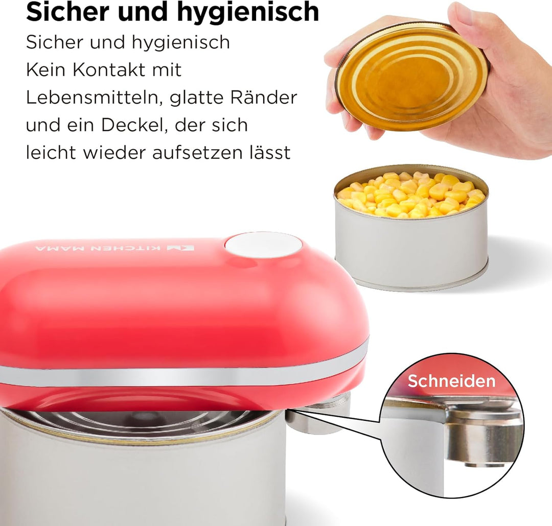 Kitchen Mama Mini Plus Wiederaufladbarer elektrischer Dosenöffner: Kompakt, Aufladen über Typ-C Lade