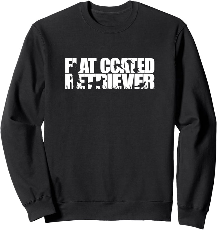 Flat Coated Retriever Hunde Jagdhund Jäger Jagdhunde Sweatshirt