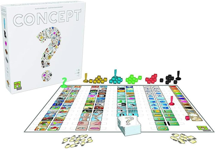 Asmodee - Konzept, Brettspiel, 4-12 Spieler, 10+ Jahre, italienische Ausgabe Konzept Singles, Konzep