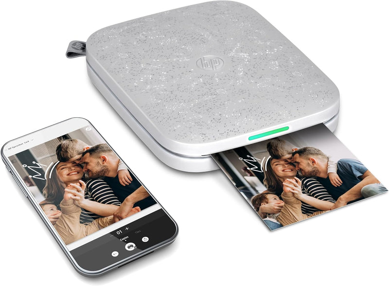 HP Sprocket 3x4" Sofortbilddrucker für Smartphones- Tragbarer, kabelloser Farbdrucker - Zink-Fotopap