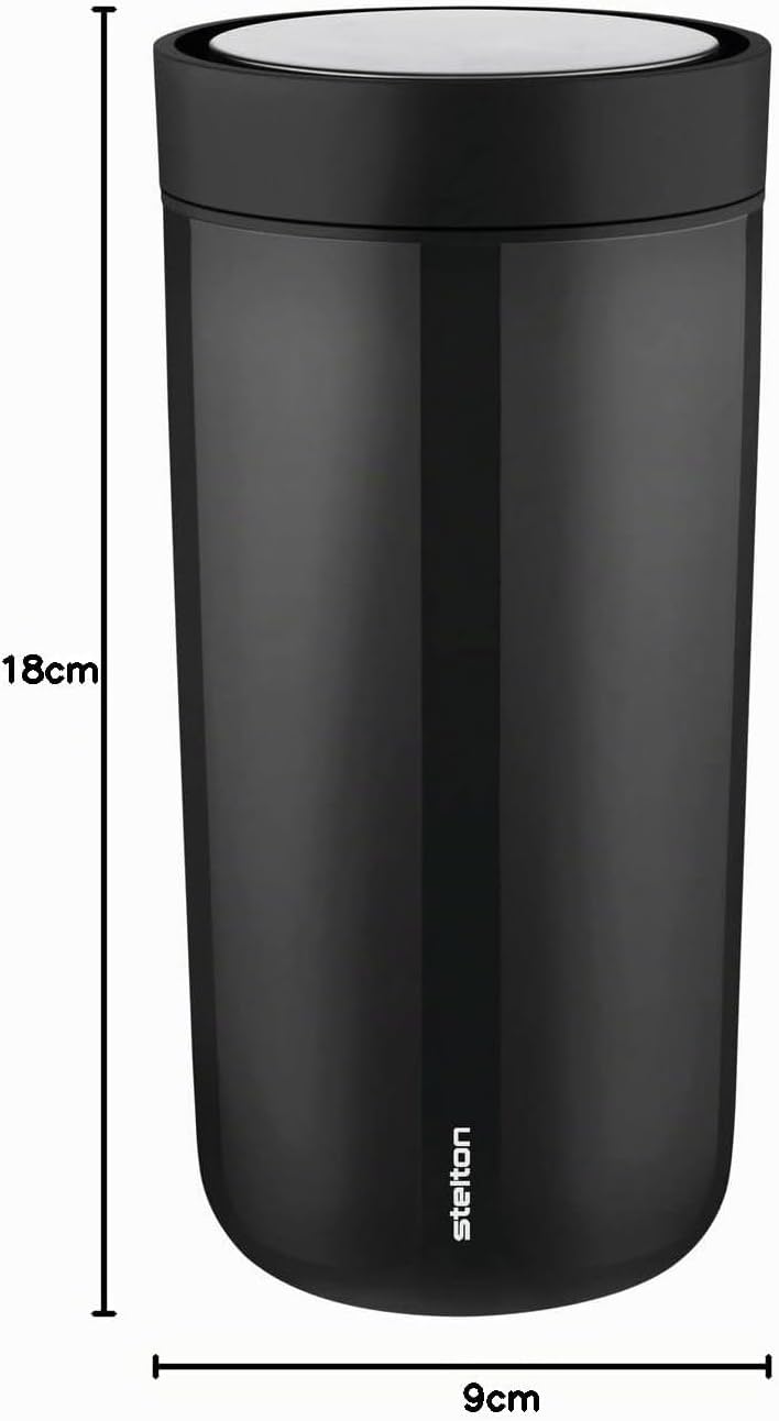 Stelton To-Go Click | Thermobecher, doppelwandige Isolierflasche - Rostfreier, auslaufsicherer Kaffe