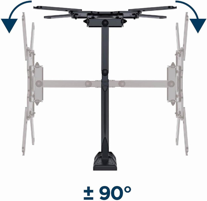 Gembird Premium Full-Motion TV-Wandhalterung – Für 32–55 Zoll Fernseher, VESA 400x400 mm, Neig- und
