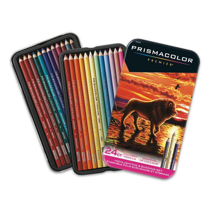 Prismacolor Highlighting & SHDNG 24/PKG, mehrfarbig, 1