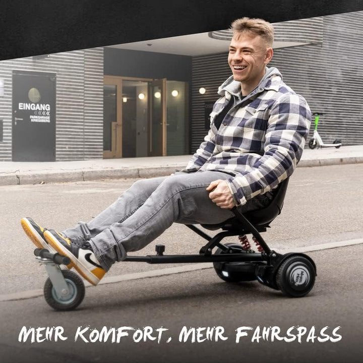 Wheelheels Hovercart für alle 6.5", 8.5" & 10" Hoverboards – Sitz für Self Balance Scooter mit innov