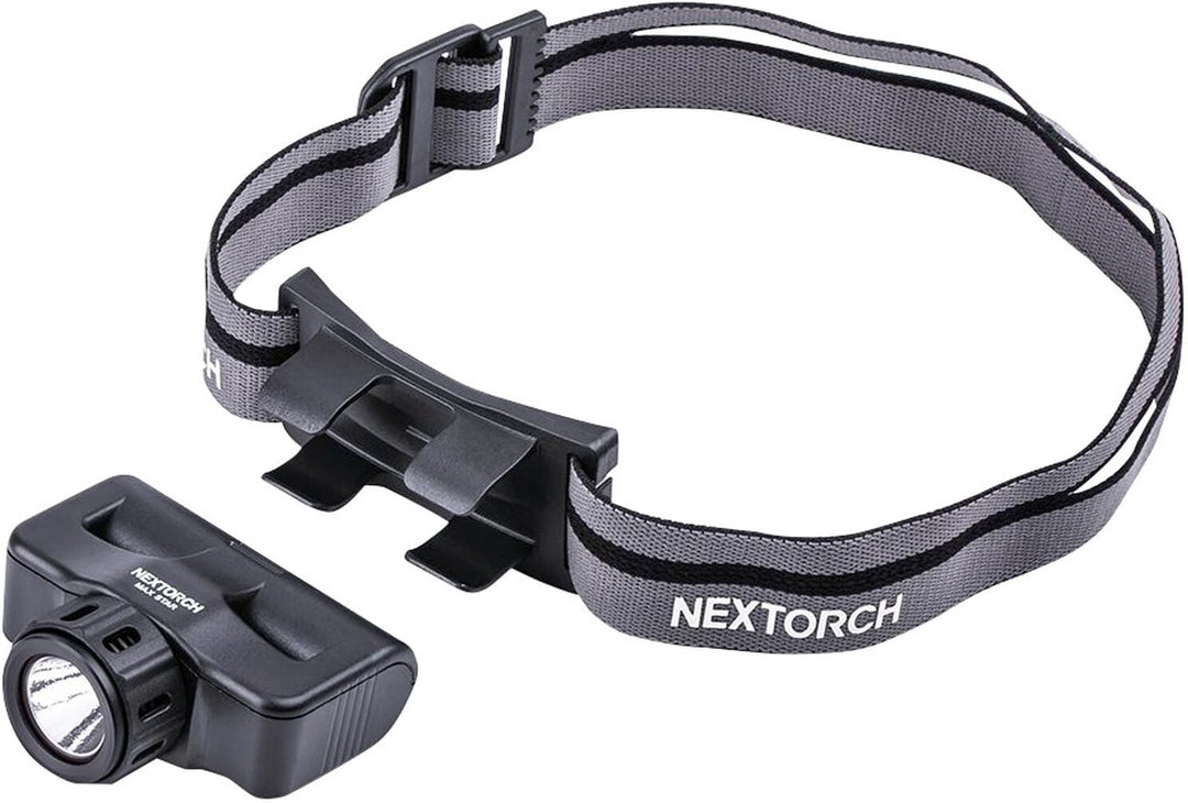 NEXTORCH Max Star LED Kopflampe 1.200 Lumen Lithium-Ionen-Akku, in schwarz