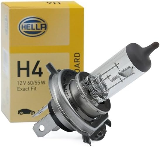 HELLA - Halogen-Hauptscheinwerfer - 12V - Einbau - Lichtscheibenfarbe: gelb - Stecker: DEUTSCH Steck