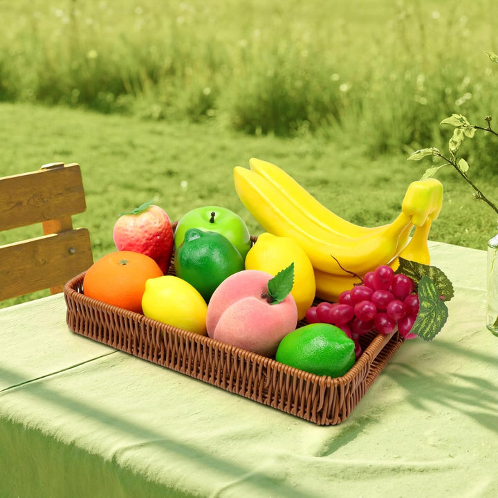 10 PCS Künstliche Früchte Dekoration Haushalt Gefälscht Banane Zitrone Orange Erdbeeren Apfel Pfirsi