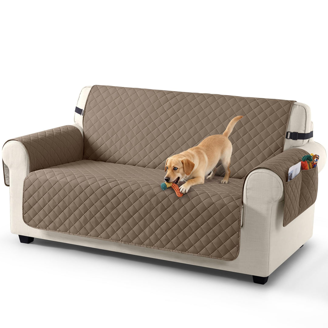 TAOCOCO Sofa Überzug, Sofabezug Wasserdicht Mit Gummiband，Wohnzimmer Anti-Rutsch Gepolsterter Sofasc